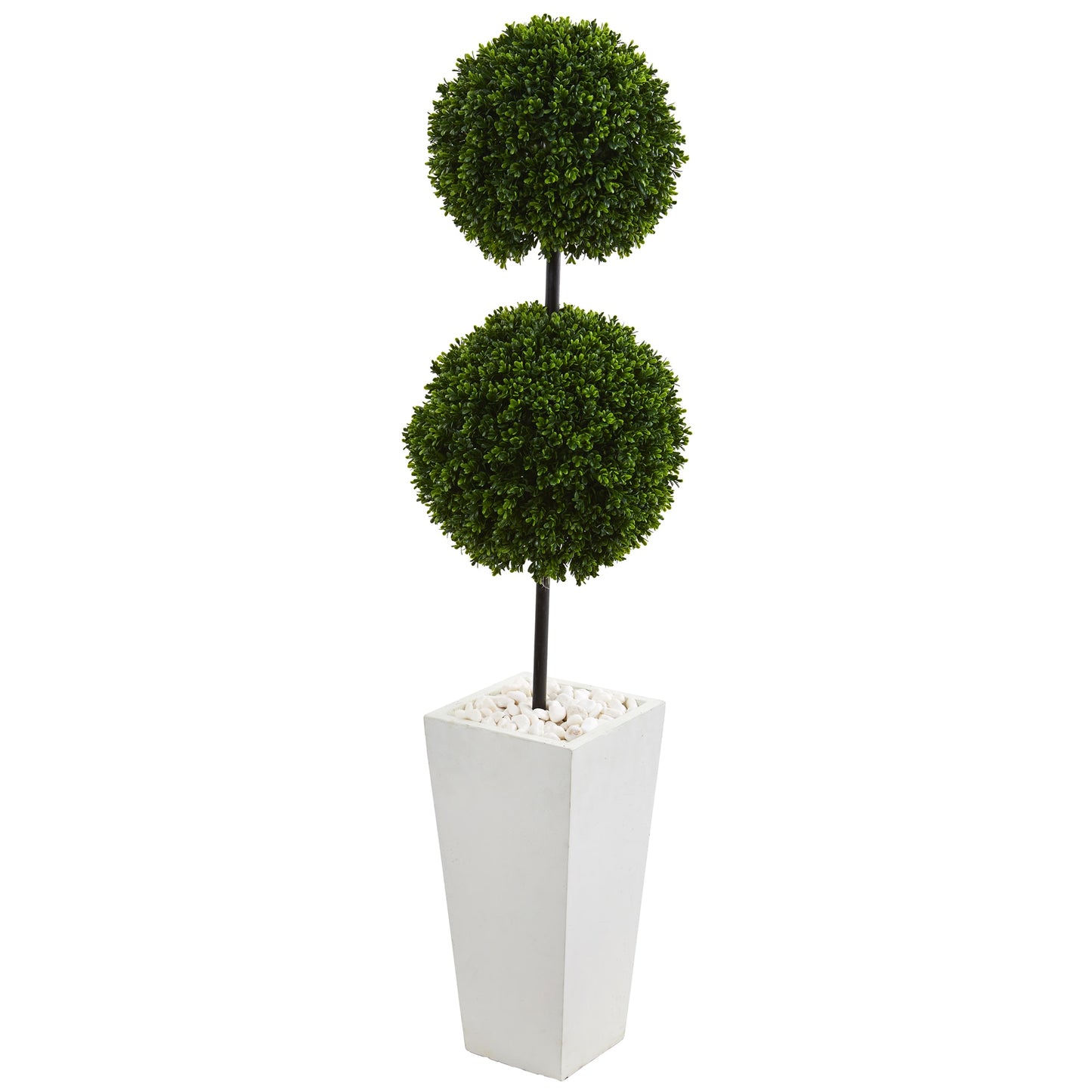 Nearly Natural  56-in Boxwood Ball Topiary Tree UV Resistant (Indoor/Outdoor)