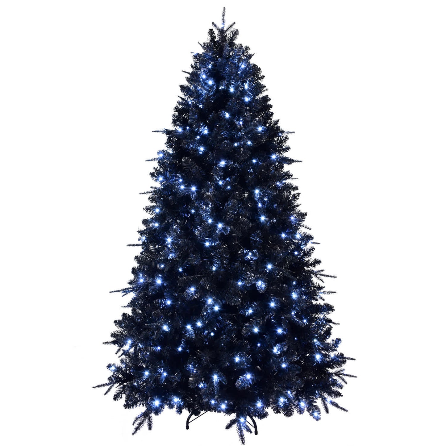 VERYKE  7ft Artificial LED-lit Christmas Tree with PE Mixed Branch Tips
