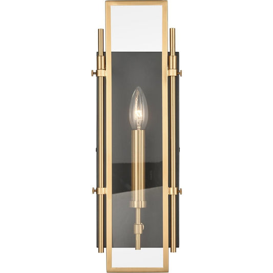 Atlas Lighting and Home  WL11109-GD Mechanist Sconce Wall Light in Gold with Matte Black