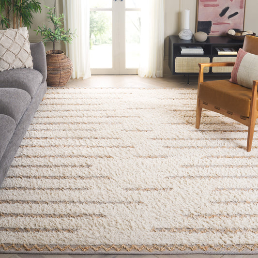 Safavieh  Natura 505 Ivory/Natural Modern 8ft x 10ft Large Rectangle Rug