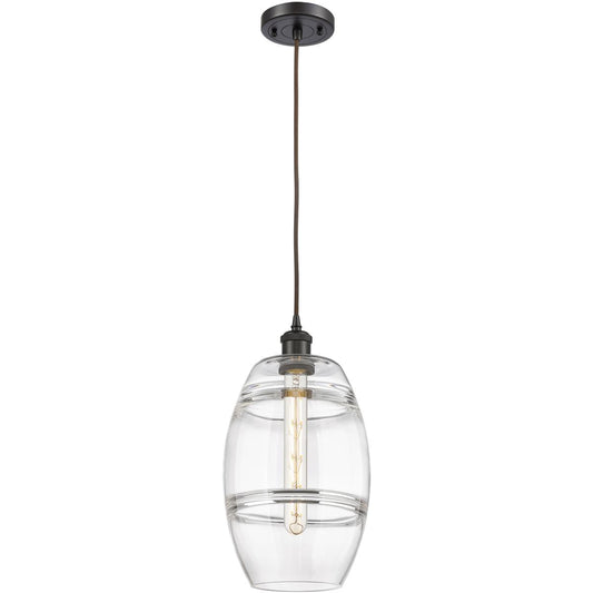 Innovations Lighting  516-1P-OB-G557-8CL Ballston Vaz Mini Pendant Oil Rubbed Bronze