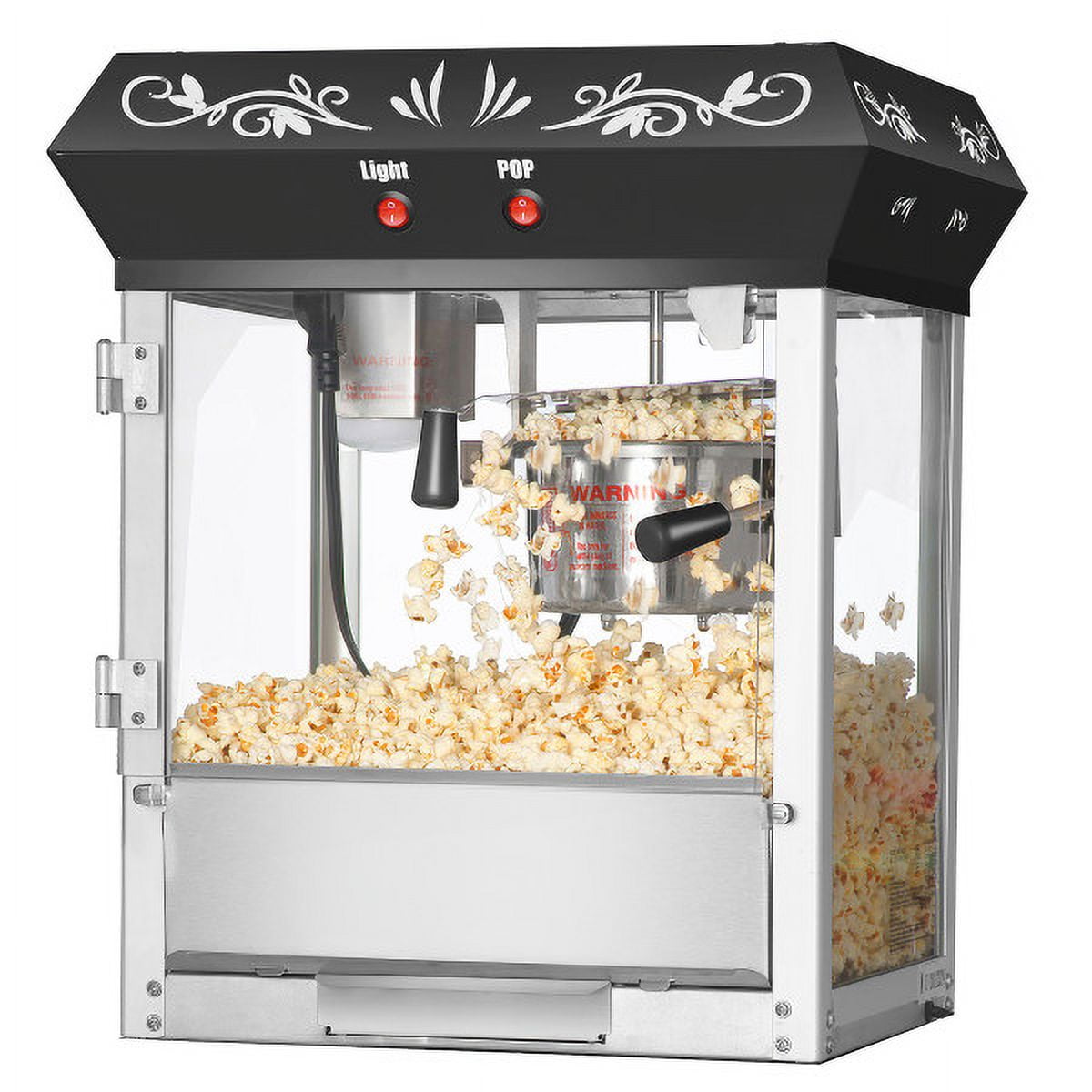 Great Northern Popcorn 6oz Kettle Foundation Countertop Popcorn Machine, Black